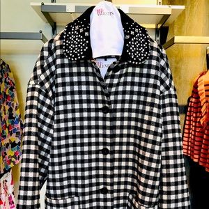 Valentino Red checkered coat